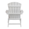 Charlestown All-Weather Poly Resin Indoor/Outdoor Folding Adirondack Chair in White