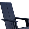 Sawyer Modern All-Weather Poly Resin Wood Adirondack Chair in Navy