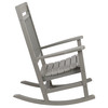 Winston All-Weather Poly Resin Rocking Chair in Gray
