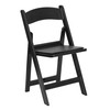 Hercules Folding Chair - Black Resin  1000LB Weight Capacity Comfortable Event Chair - Light Weight Folding Chair