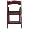 Hercules Folding Chair - Red Mahogany Resin  1000LB Weight Capacity - Comfortable Event Chair - Light Weight Folding Chair