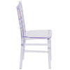 HERCULES Childs Transparent Crystal Resin Party and Event Chiavari Chair for Commercial & Residential Use