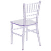 HERCULES Childs Transparent Crystal Resin Party and Event Chiavari Chair for Commercial & Residential Use