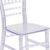 HERCULES Childs Transparent Crystal Resin Party and Event Chiavari Chair for Commercial & Residential Use