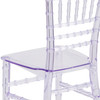 HERCULES Childs Transparent Crystal Resin Party and Event Chiavari Chair for Commercial & Residential Use