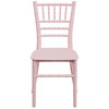 HERCULES Childs Pink Resin Party and Event Chiavari Chair for Commercial & Residential Use