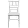 HERCULES Childs White Resin Party and Event Chiavari Chair for Commercial & Residential Use