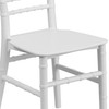 HERCULES Childs White Resin Party and Event Chiavari Chair for Commercial & Residential Use