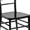 HERCULES PREMIUM Series Black Resin Stacking Chiavari Chair