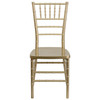 HERCULES PREMIUM Series Gold Resin Stacking Chiavari Chair