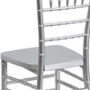 HERCULES PREMIUM Series Silver Resin Stacking Chiavari Chair