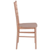 HERCULES Series Rose Gold Resin Stacking Chiavari Chair