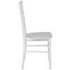 HERCULES Series White Resin Stacking Chiavari Chair