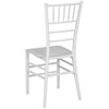 HERCULES Series White Resin Stacking Chiavari Chair