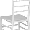 HERCULES Series White Resin Stacking Chiavari Chair