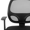 Flash Fundamentals Mid-Back Black Mesh Swivel Ergonomic Task Office Chair with Arms, BIFMA Certified