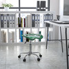 Taylor Vibrant Green Tractor Seat and Chrome Stool