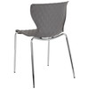 Lowell Contemporary Design Gray Plastic Stack Chair