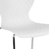 Lowell Contemporary Design White Plastic Stack Chair