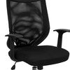 Noreen High Back Black Mesh Executive Swivel Office Chair with Arms