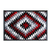 Teagan Collection Southwestern 5' x 7' Red Area Rug - Olefin Rug with Jute Backing - Entryway, Living Room, Bedroom