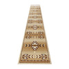 Lodi Collection Southwestern 3' x 16' Brown Area Rug - Olefin Rug with Jute Backing for Hallway, Entryway, Bedroom, Living Room
