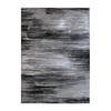 Rylan Collection 8' x 10' Gray Scraped Design Area Rug - Olefin Rug with Jute Backing - Living Room, Bedroom, Entryway