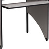 Kevin Starter Study Carrel in Nebula Grey Finish