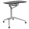 Gia Mobile Sit-Down, Stand-Up Black Computer Ergonomic Desk with 28.25"W Top (Adjustable Range 29" - 41")