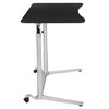 Merritt Sit-Down, Stand-Up Black Computer Ergonomic Desk with 37.375"W Top (Adjustable Range 29" - 40.75")