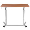 Merritt Sit-Down, Stand-Up Cherry Computer Ergonomic Desk with 37.375"W Top (Adjustable Range 29" - 40.75")
