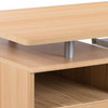 Joshua Maple Desk with Three Drawer Pedestal and Pull-Out Keyboard Tray