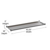 Woodford Galvanized Under Shelf for Prep and Work Tables - Adjustable Lower Shelf for 24" x 48" Stainless Steel Tables