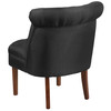 HERCULES Kenley Series Black Fabric Tufted Chair