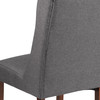 HERCULES Preston Series Gray Fabric Tufted Parsons Chair