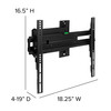 FLASH MOUNT Full Motion TV Wall Mount - Built-In Level - Max VESA Size 400 x 400mm - Fits most TV's 32" - 55" (Weight Cap 55LB)