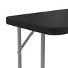 Kathryn 6-Foot Black Plastic Folding Training Table