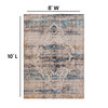 Dana Artisan Old English Style Traditional Rug - 8' x 10' - Blue