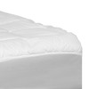 Capri Comfortable Sleep White Mattress Pad - Deep Pocket - Twin Size - Quilted Cotton Top - Hypoallergenic - Fits 8"-21" Mattresses