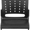 HERCULES Series 881 lb. Capacity Black Sled Base Stack Chair with Air-Vent Back