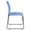 HERCULES Series 881 lb. Capacity Blue Sled Base Stack Chair with Air-Vent Back