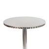 Mellie 23.5" Round Aluminum Indoor-Outdoor Bar Height Table