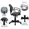 Neri Low Back Gray Mesh Swivel Task Office Chair with Arms