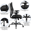 HERCULES Series Big & Tall 400 lb. Rated Black Mesh Executive Swivel Ergonomic Office Chair with Adjustable Arms