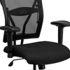 HERCULES Series Big & Tall 400 lb. Rated Black Mesh Executive Swivel Ergonomic Office Chair with Adjustable Arms