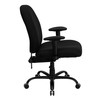 HERCULES Series Big & Tall 400 lb. Rated Black Fabric Executive Ergonomic Office Chair with Adjustable Back and Arms