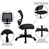 Alber Mid-Back Black Mesh Swivel Task Office Chair