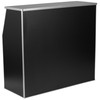 Amara 4' Black Laminate Foldable Bar - Portable Event Bar