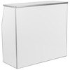 Amara 4' White Laminate Foldable Bar - Portable Event Bar