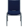 HERCULES Series Heavy Duty Navy Blue Dot Fabric Stack Chair